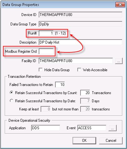 Data Group Properties